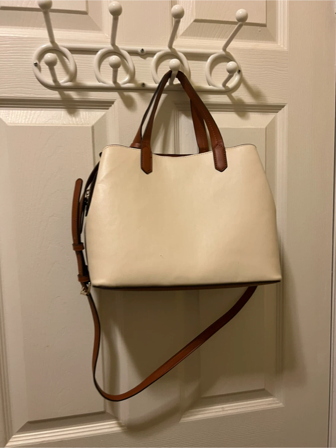 Two-Tone Tote Bag with Shoulder Strap - photo 2
