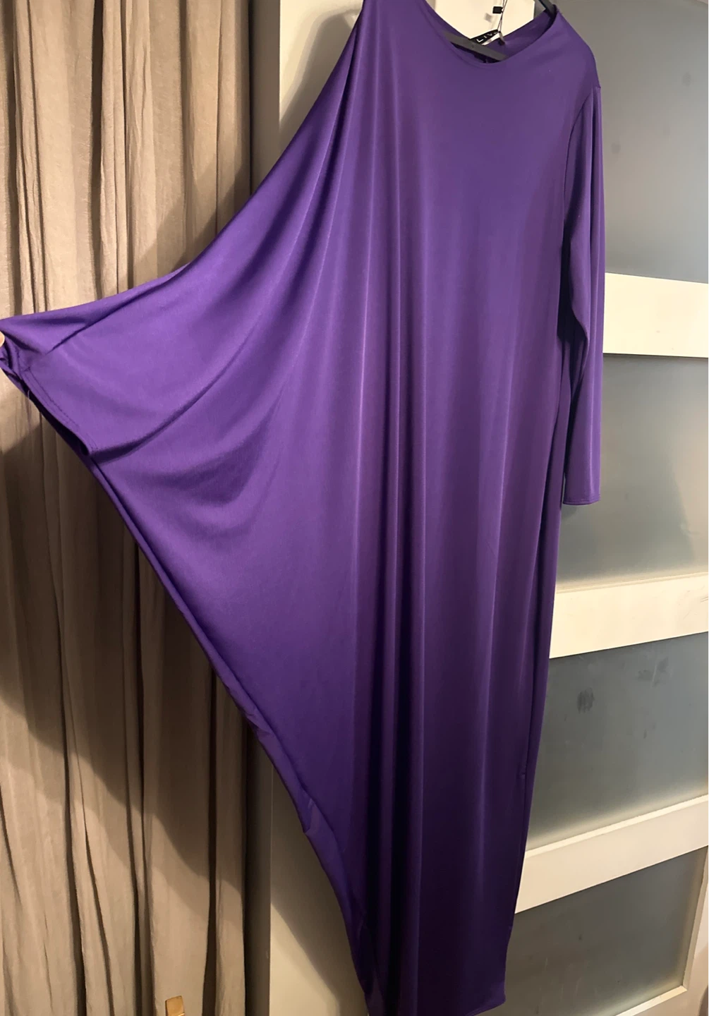 Purple Long Sleeve Maxi Dress - photo 3