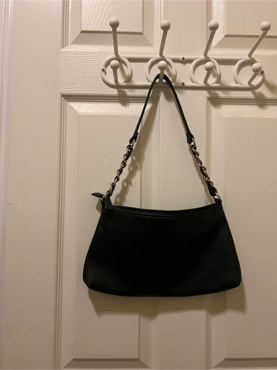 Black Chevron Pattern Shoulder Bag - photo 2