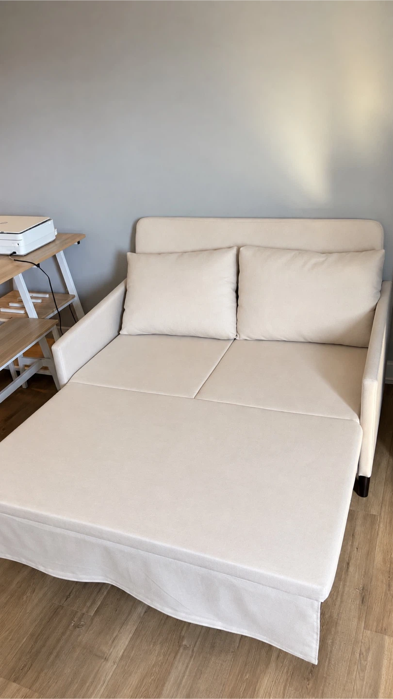 Beige Pullout Couch