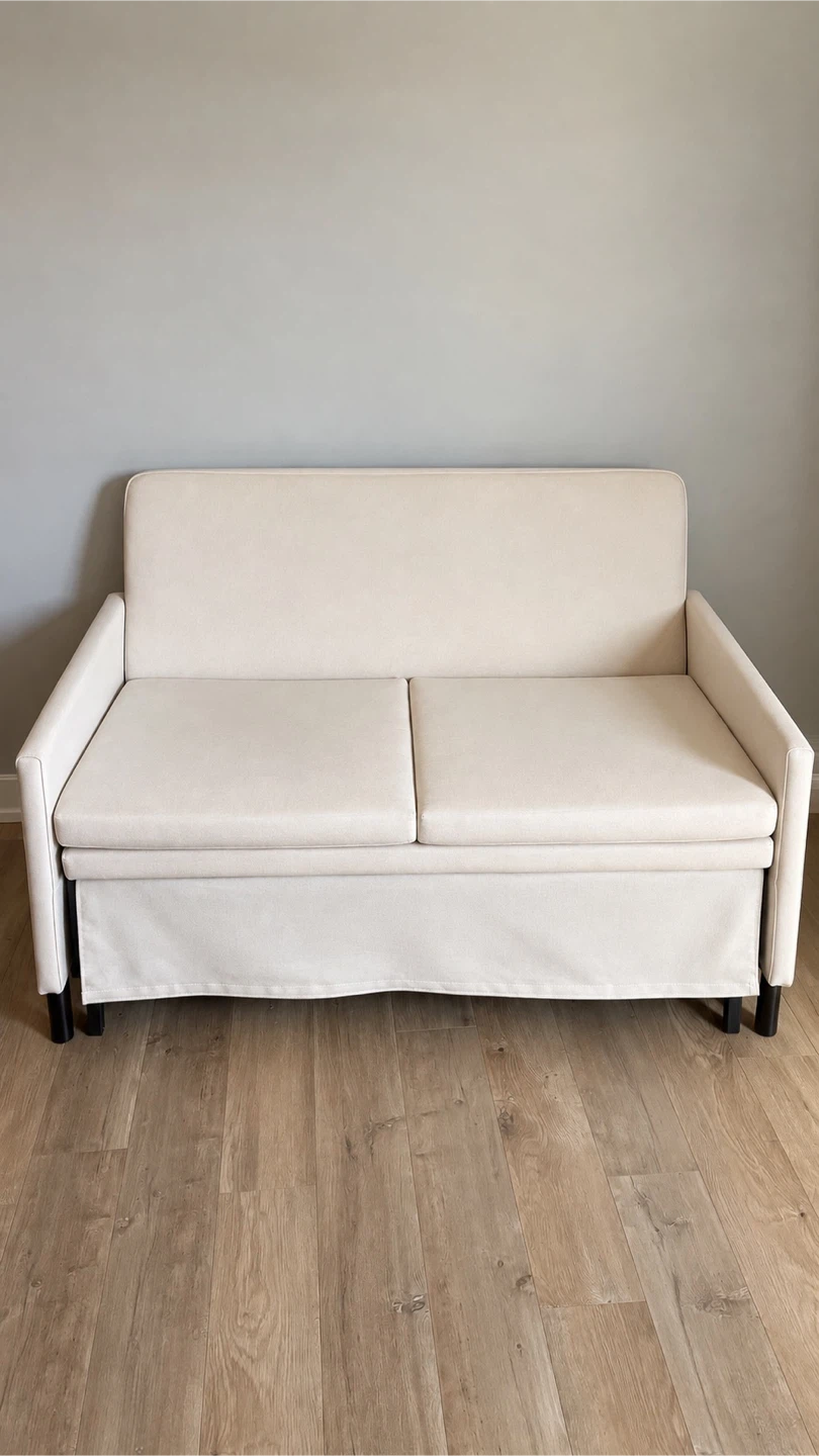 Beige Pullout Couch - photo 2