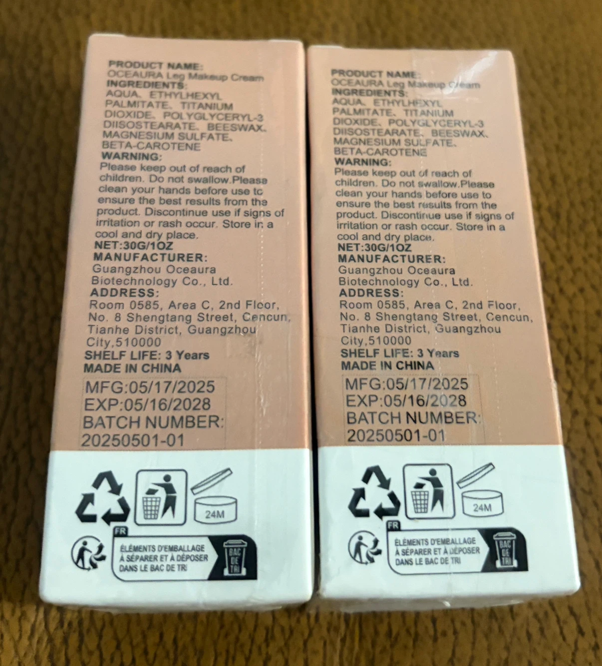 2x Oceaura Airbrush Leg Effect Makeup Cream - photo 2