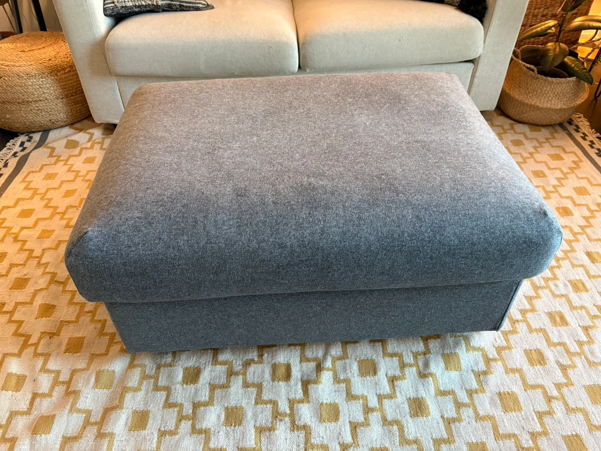 Grey Fabric Ottoman (IKEA Finnala)