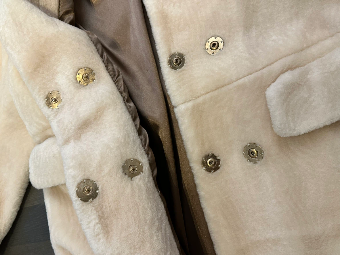 Furplay Cream Sheep Skin Fur Coat - photo 3