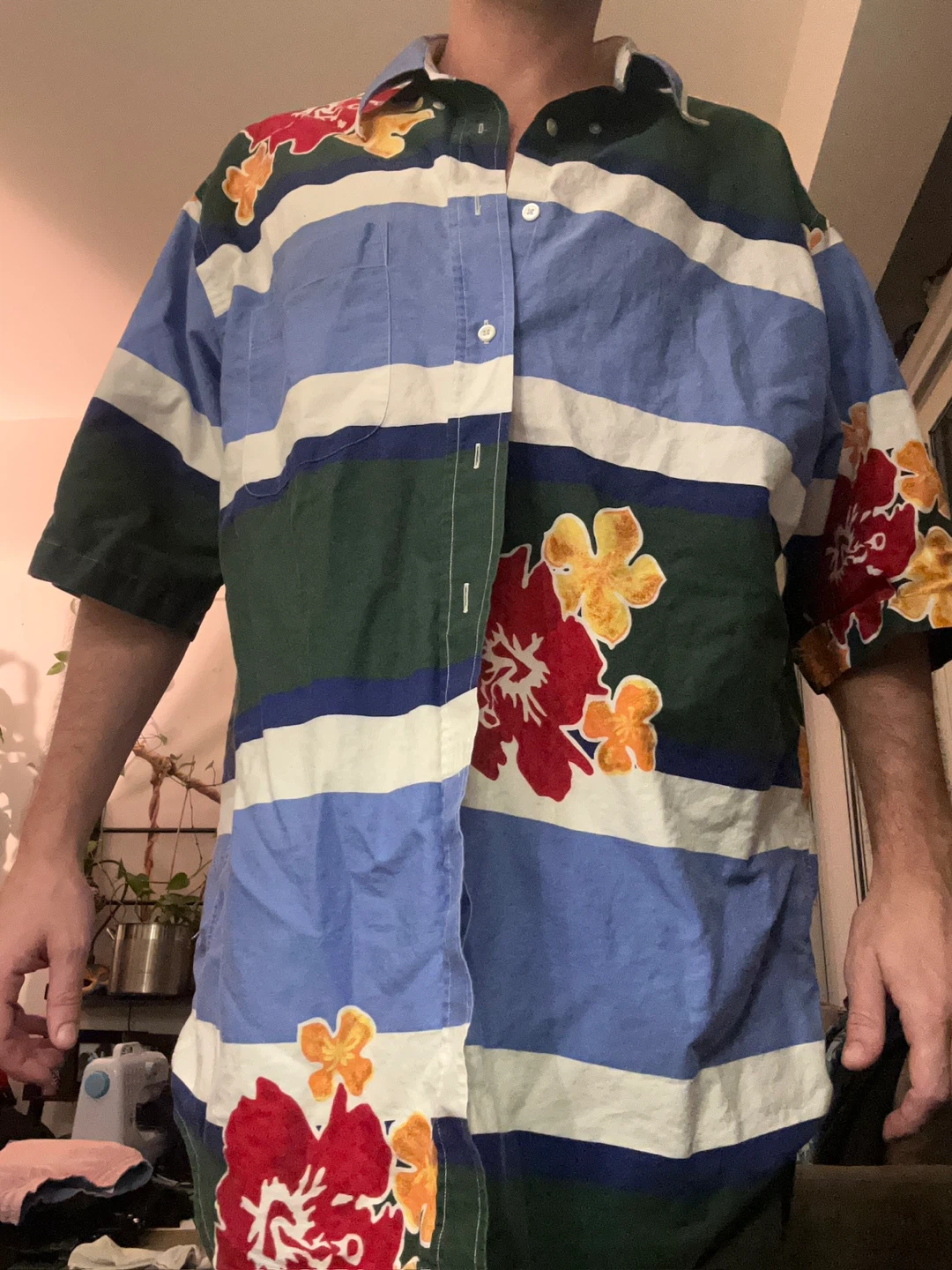 Nautica Floral Striped Shirt - photo 2