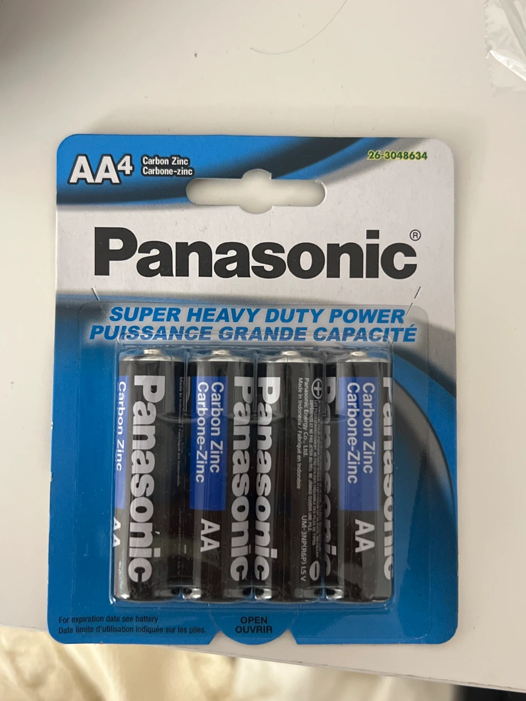Panasonic AA Carbon Zinc Batteries (4 Pack)