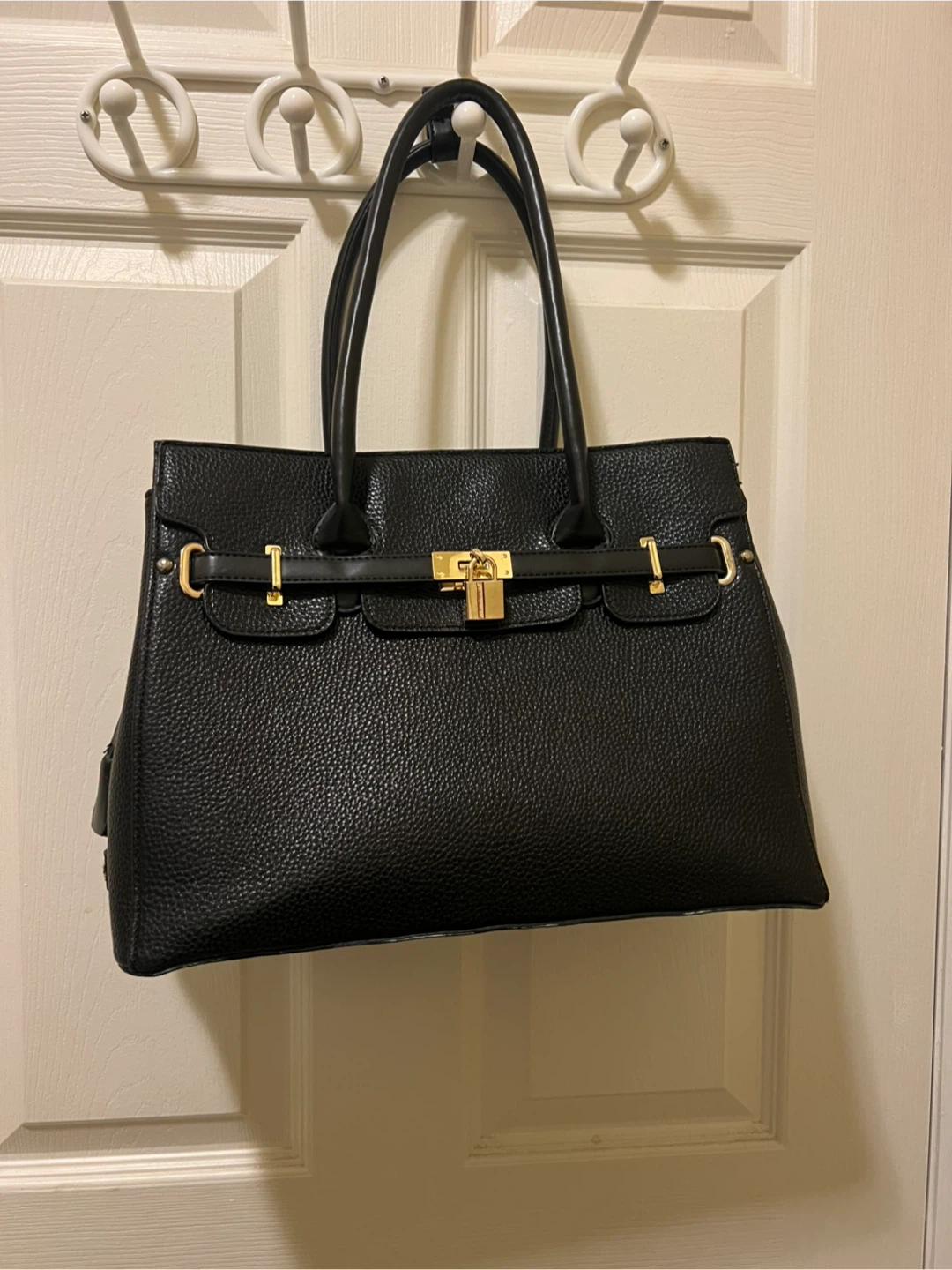 Adrienne Vittadini Black Satchel Handbag