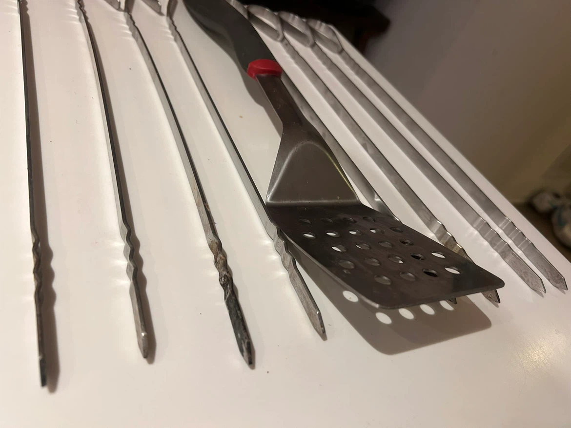 BBQ Skewer Set with Perforated Spatula - photo 2