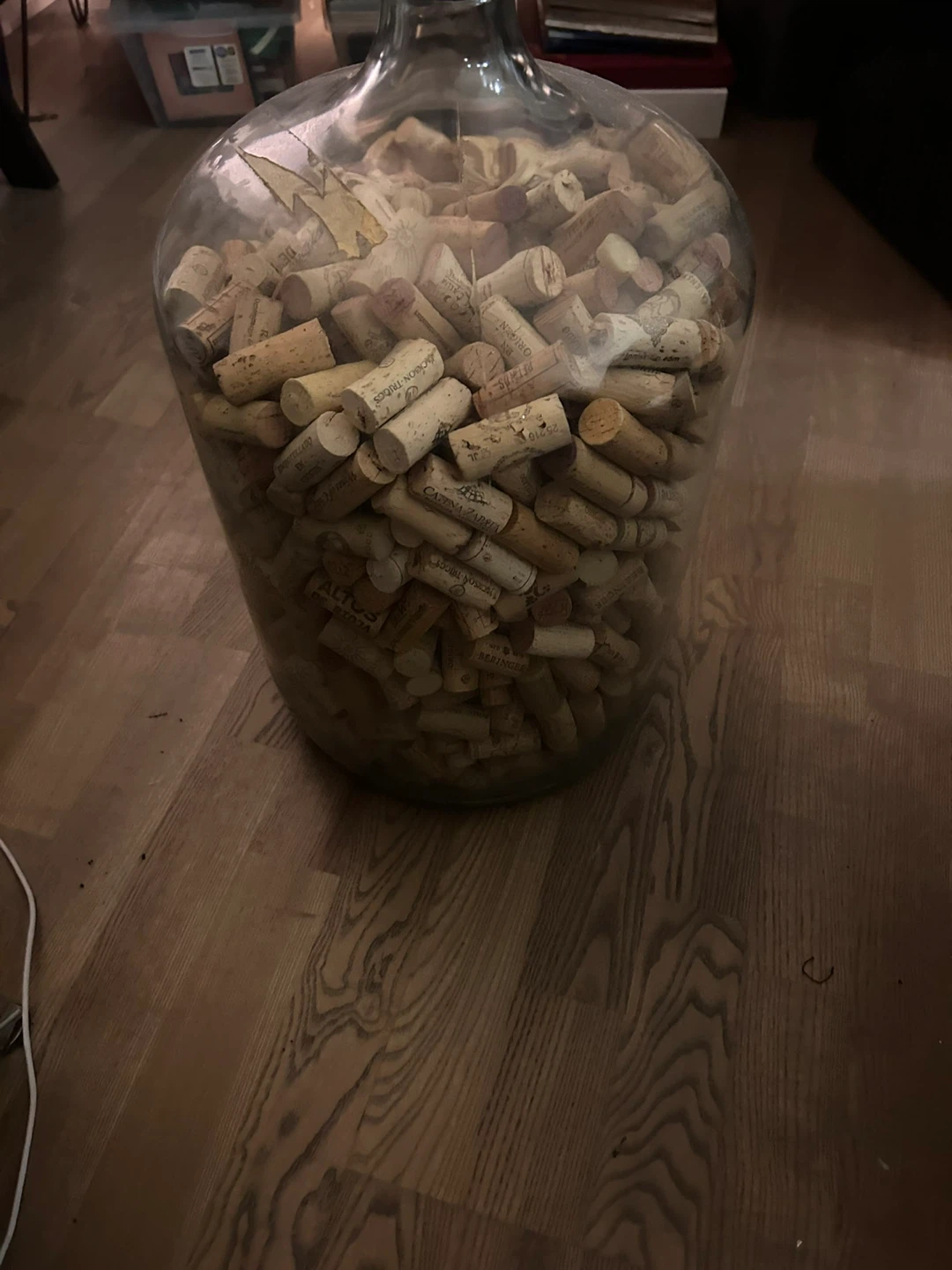 Large Glass Carboy Filled with Wine Corks - photo 2