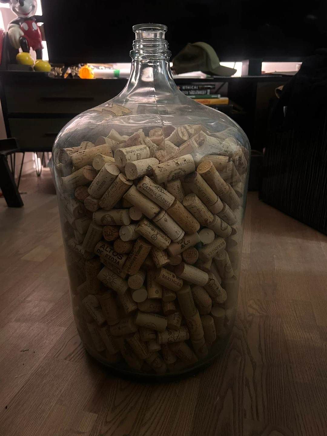 Large Glass Carboy Filled with Wine Corks - photo 3