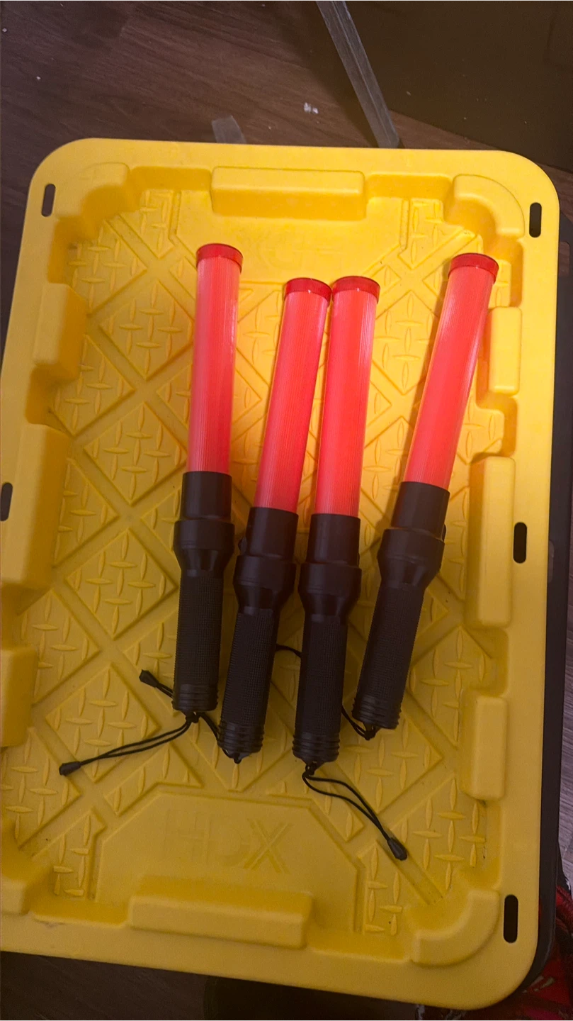 Set of 4 LED Traffic Wands