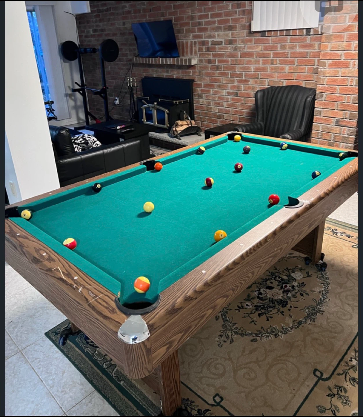 Classic Wooden Pool Table - photo 2