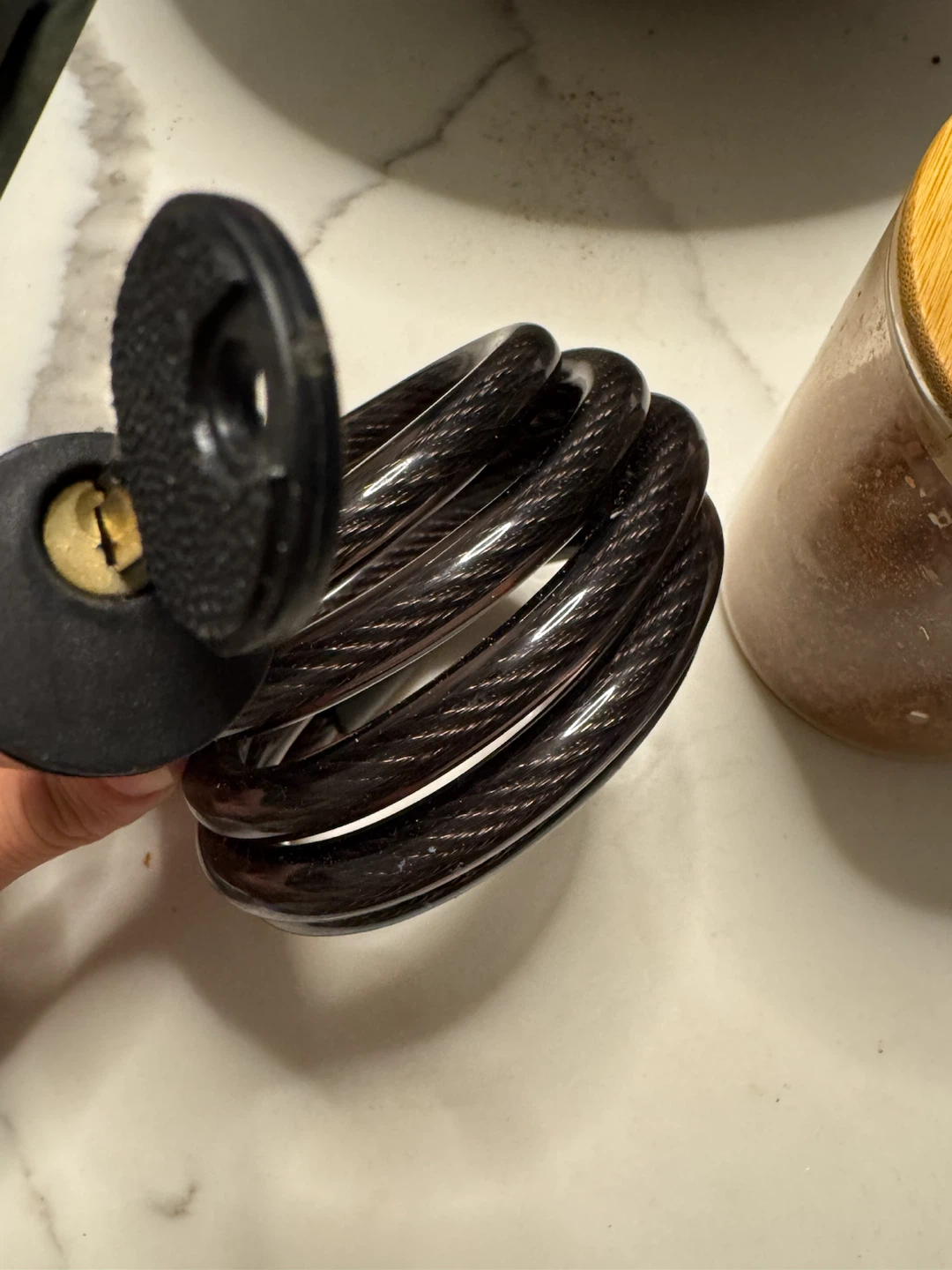 Black Bicycle Cable Lock - photo 3