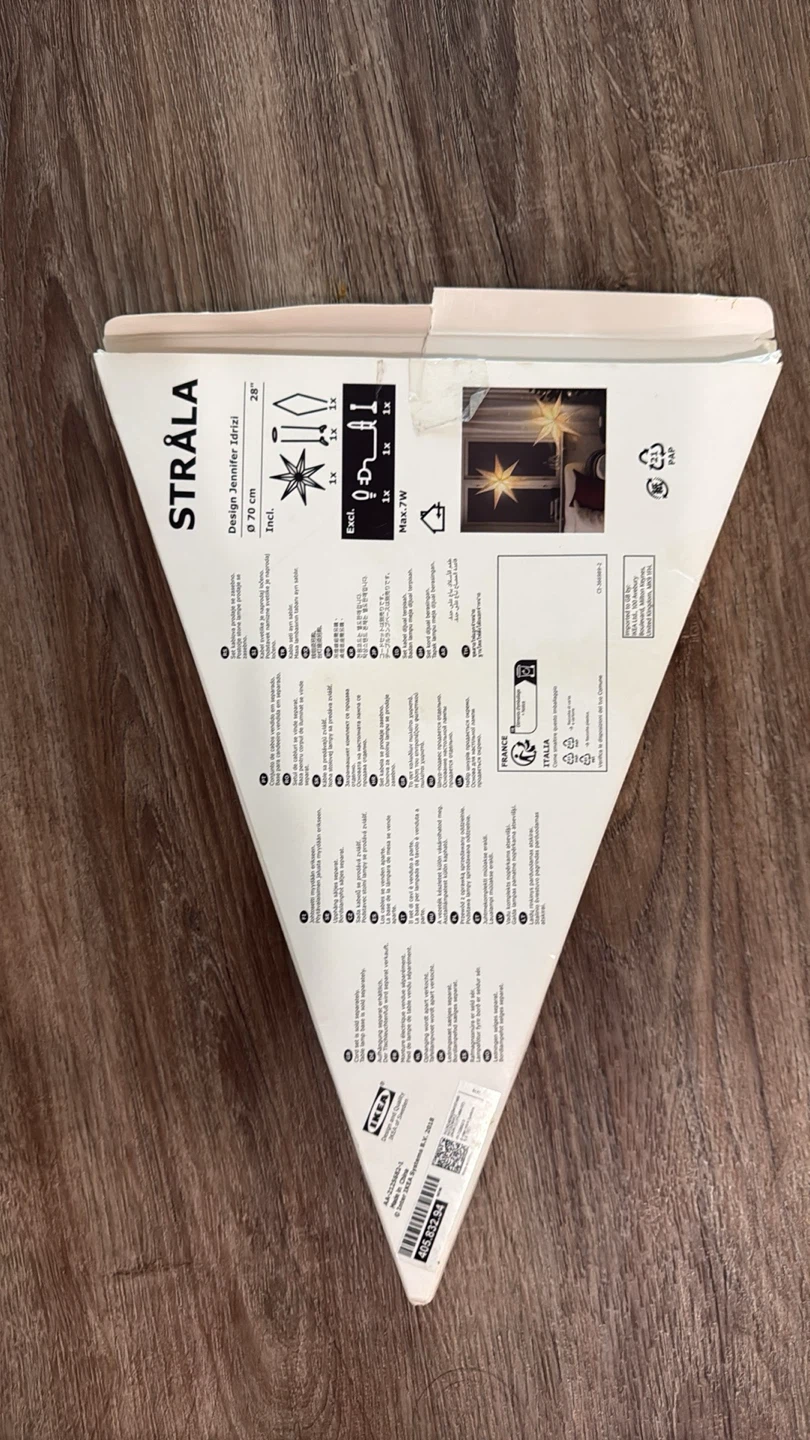 IKEA Strala Star Lamp Shade + light