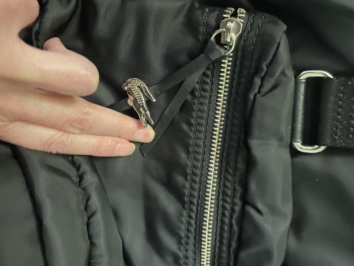 Lacoste Black Nylon Handbag
