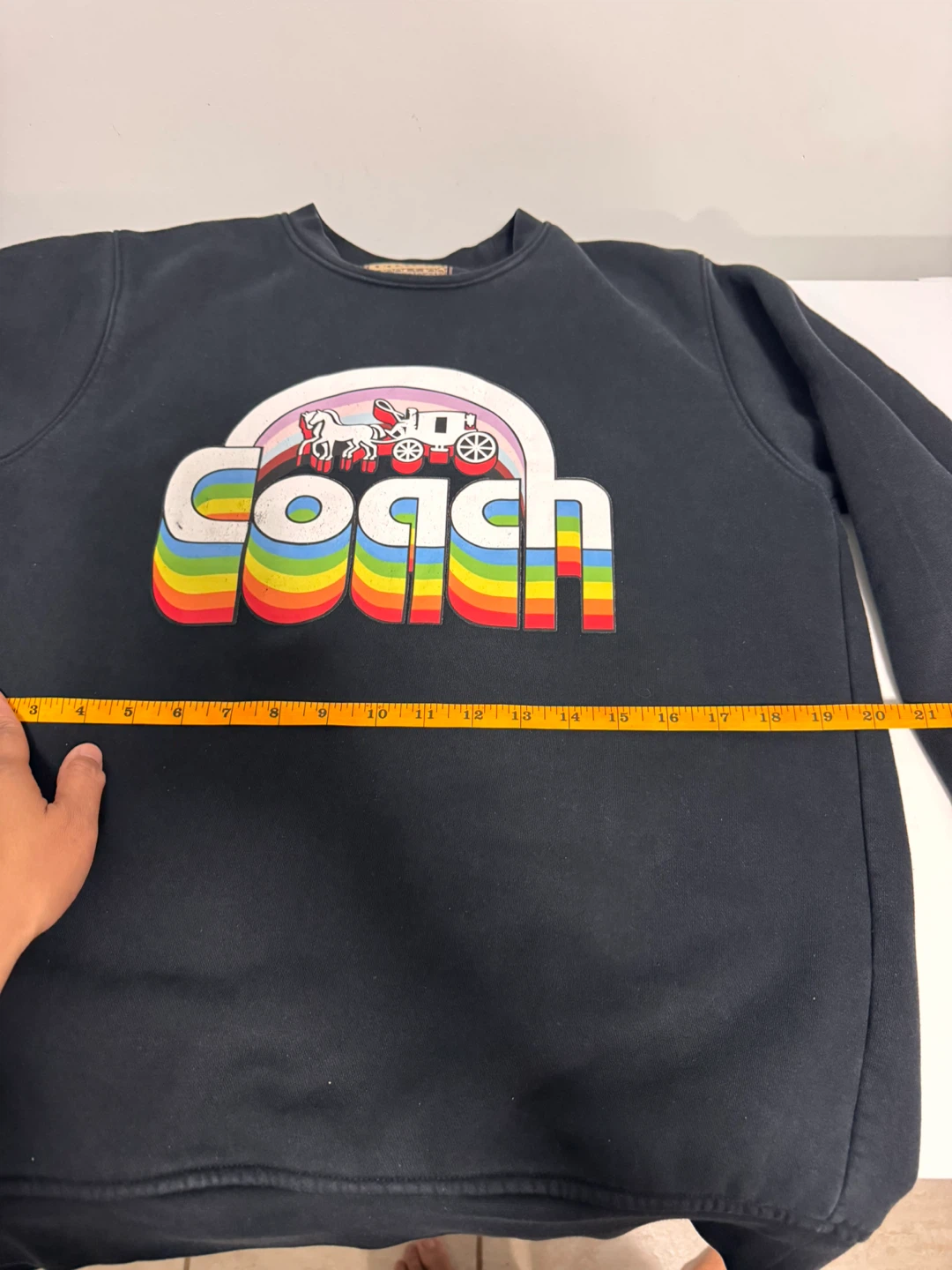 Vintage Coach Rainbow Logo Sweatshirt~Medium - photo 4