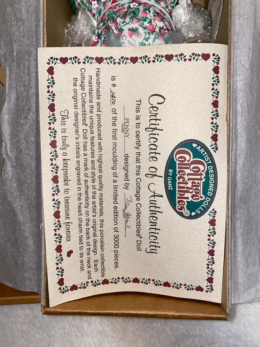 Cottage Collectibles by Ganz Penny Doll - photo 2
