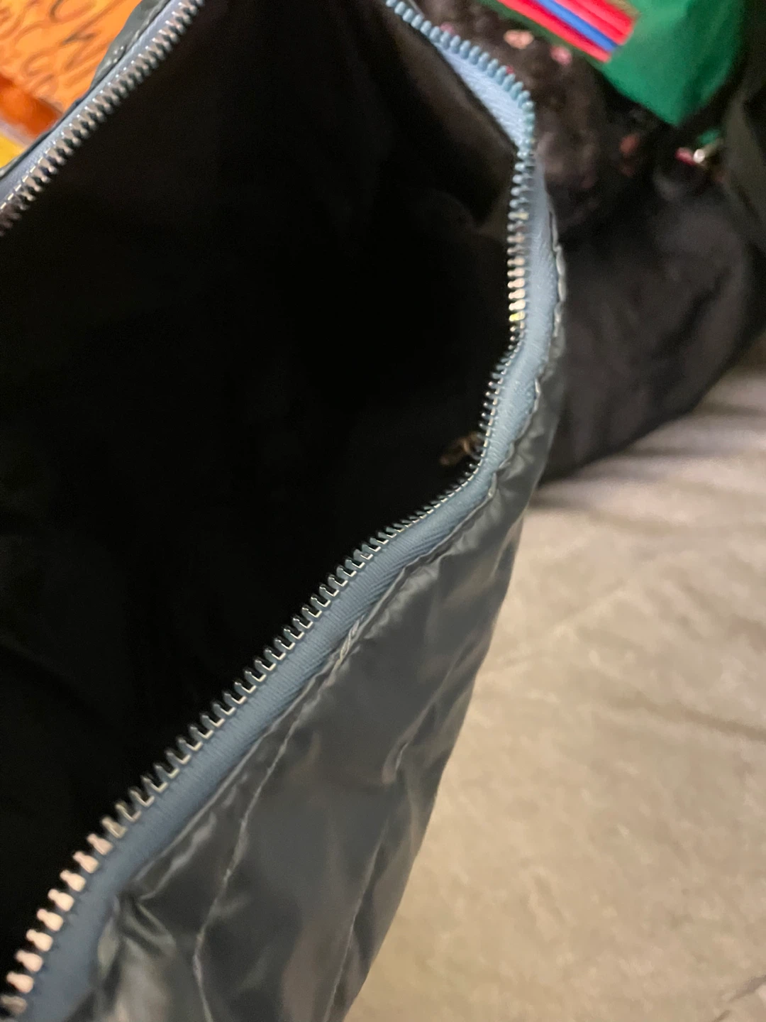 Metallic Blue Puffer Shoulder Bag - photo 4