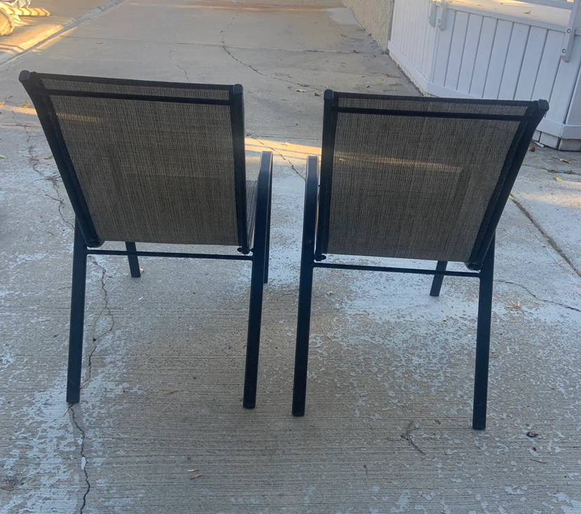 Two outdoor patio chairs - photo 2
