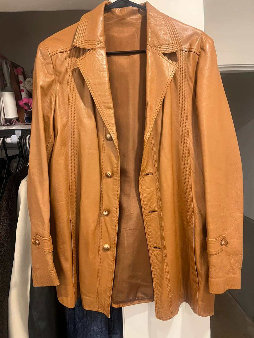 Tan Leather Jacket - photo 2