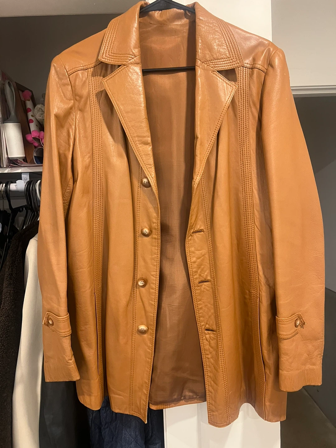 Tan Leather Jacket - photo 3