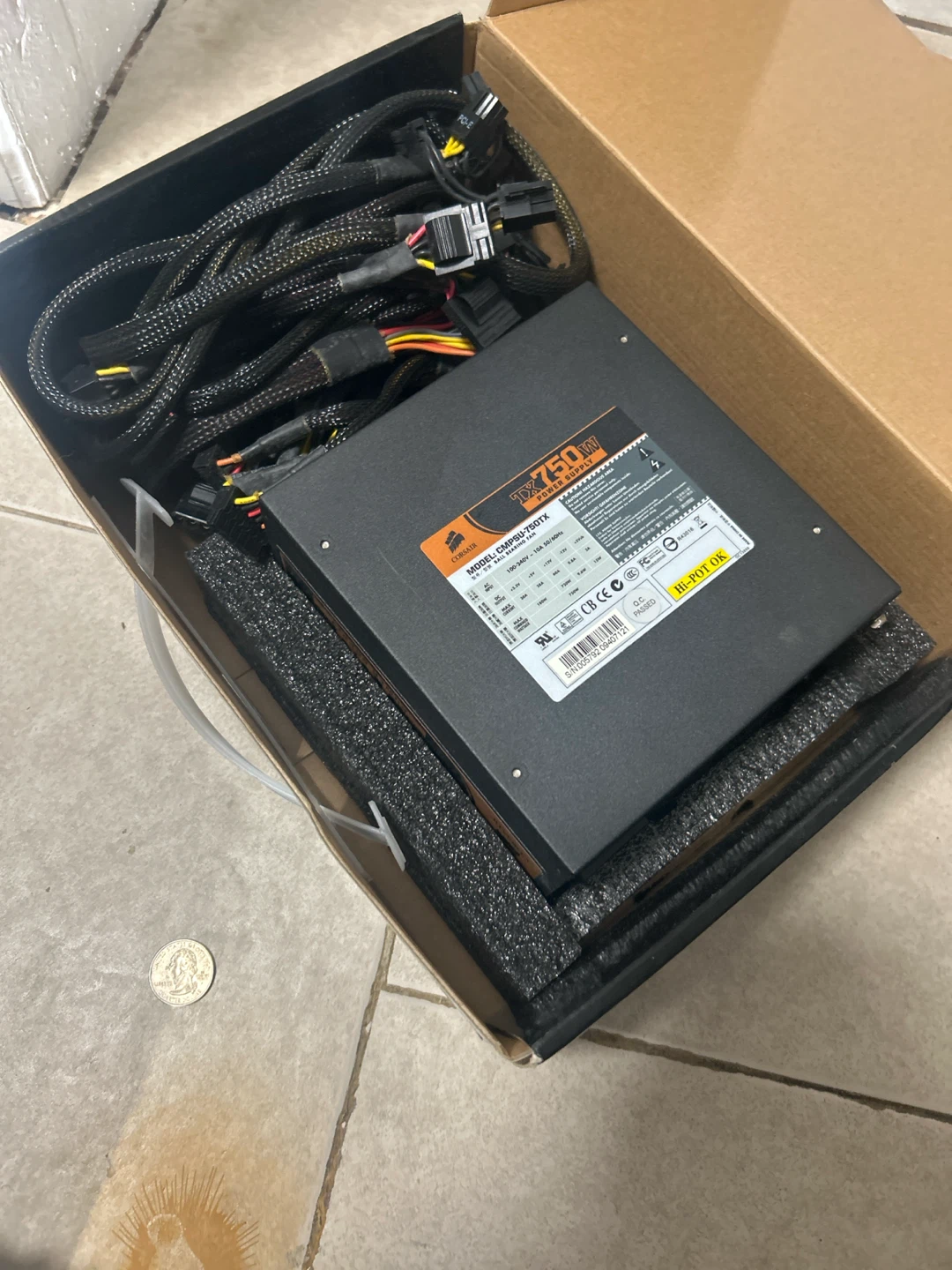Corsair TX750W Power Supply Unit - photo 2
