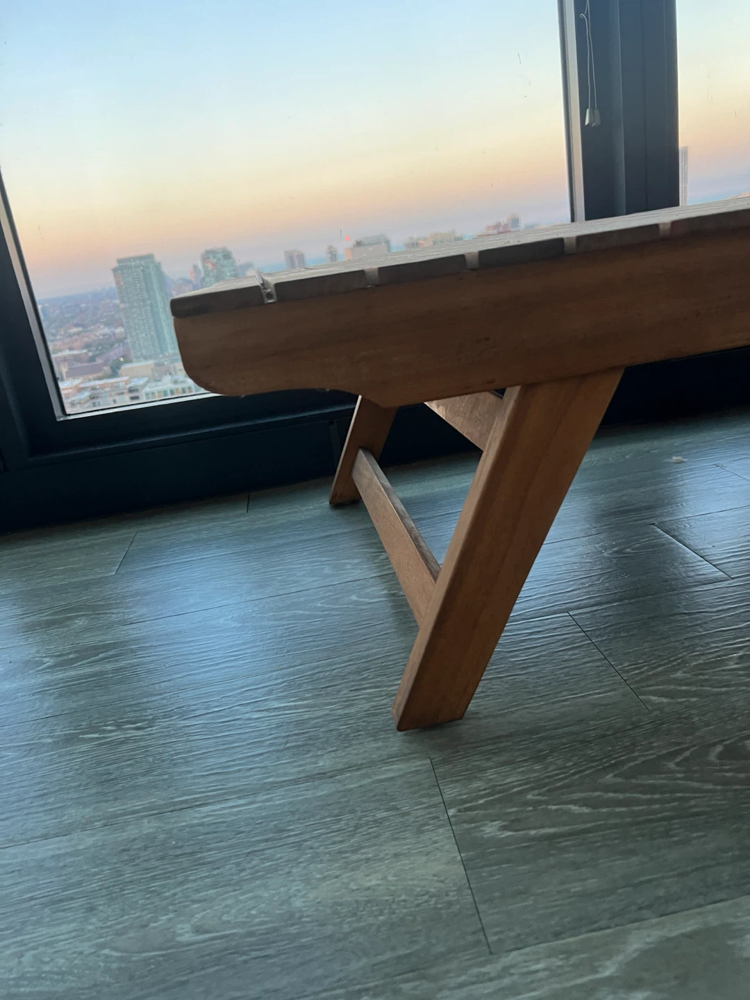 Outdoor wood coffee table - photo 4