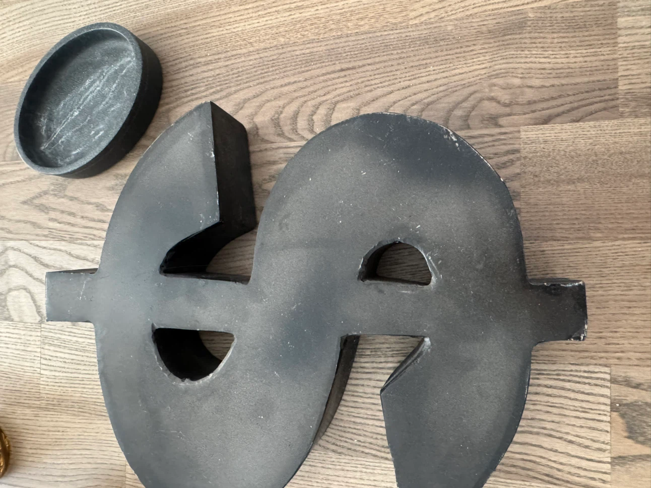 Black Dollar Sign Decorative Decor Piece - photo 2