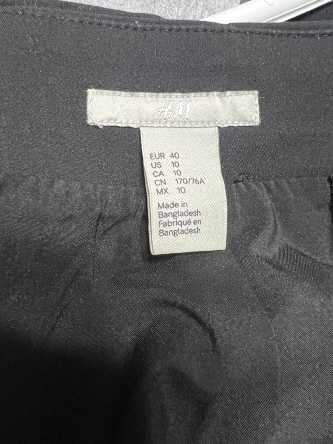 H&M Black Pencil Skirt Size 10 - photo 2