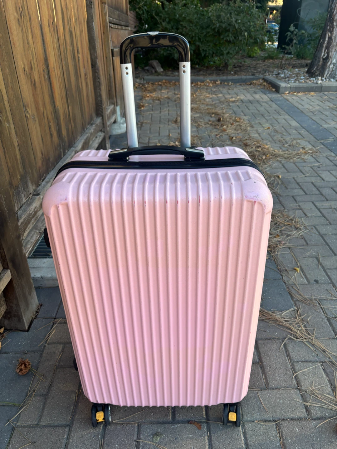 Large Check In  Pink Hardshell Spinner Suitcase - photo 2