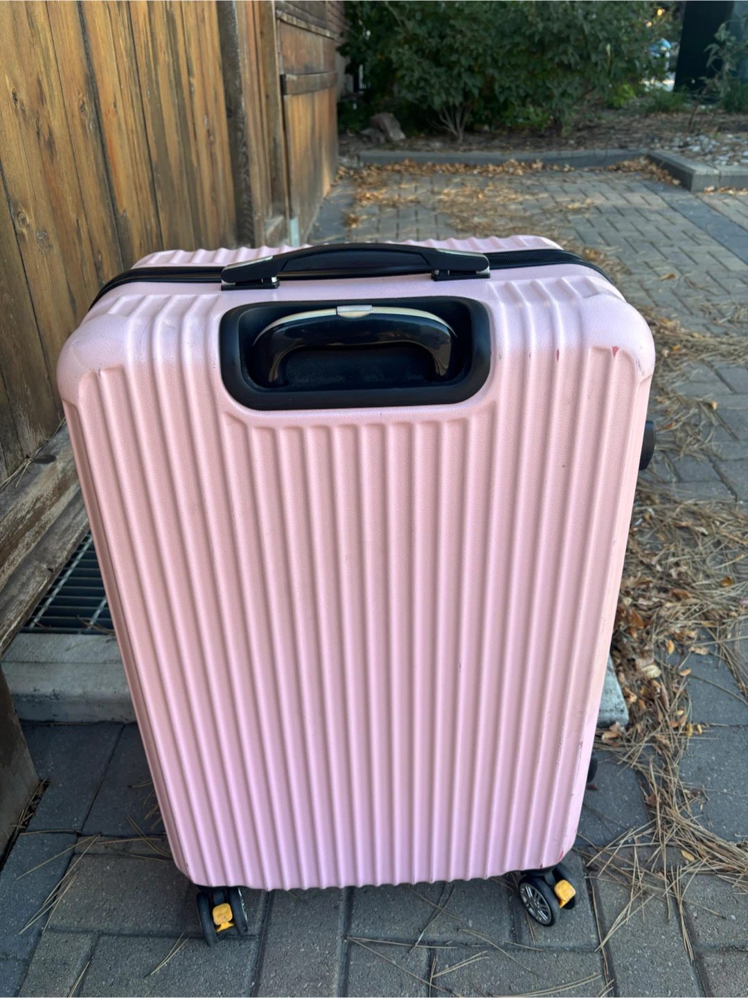 Large Check In  Pink Hardshell Spinner Suitcase - photo 4