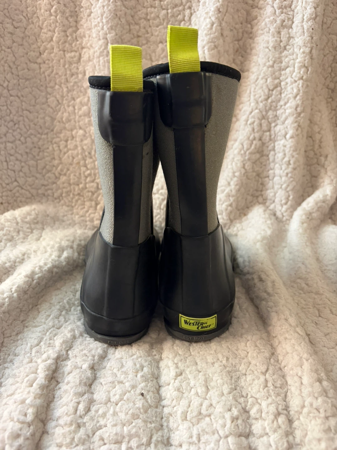 Western Chief Kids Rubber Boots Black Size 3 - photo 3