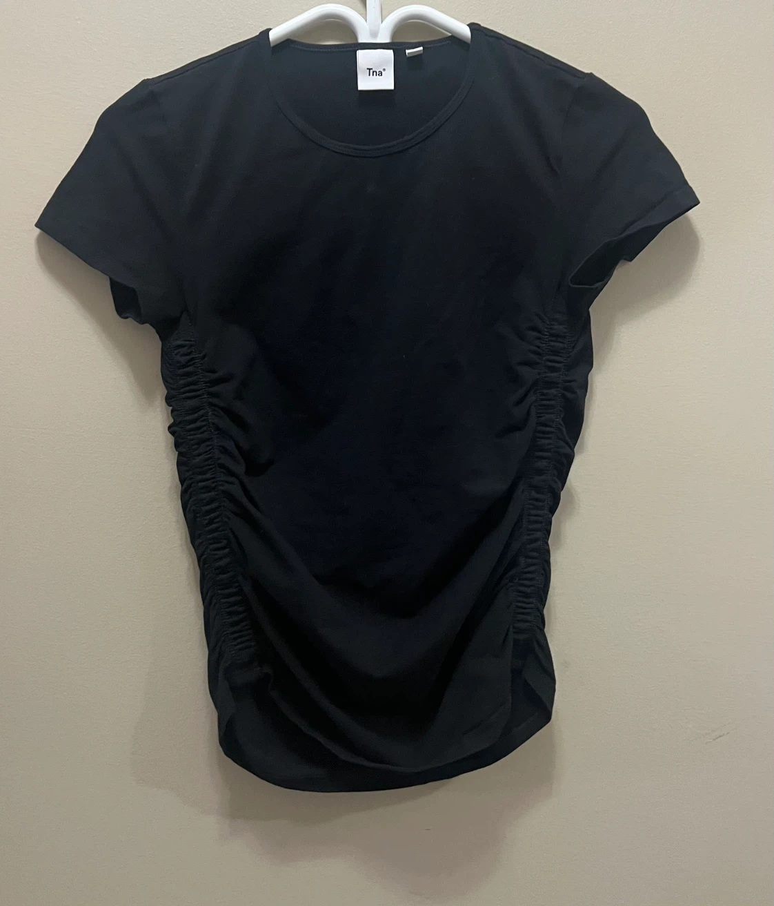 Tna Black Ruched T-Shirt