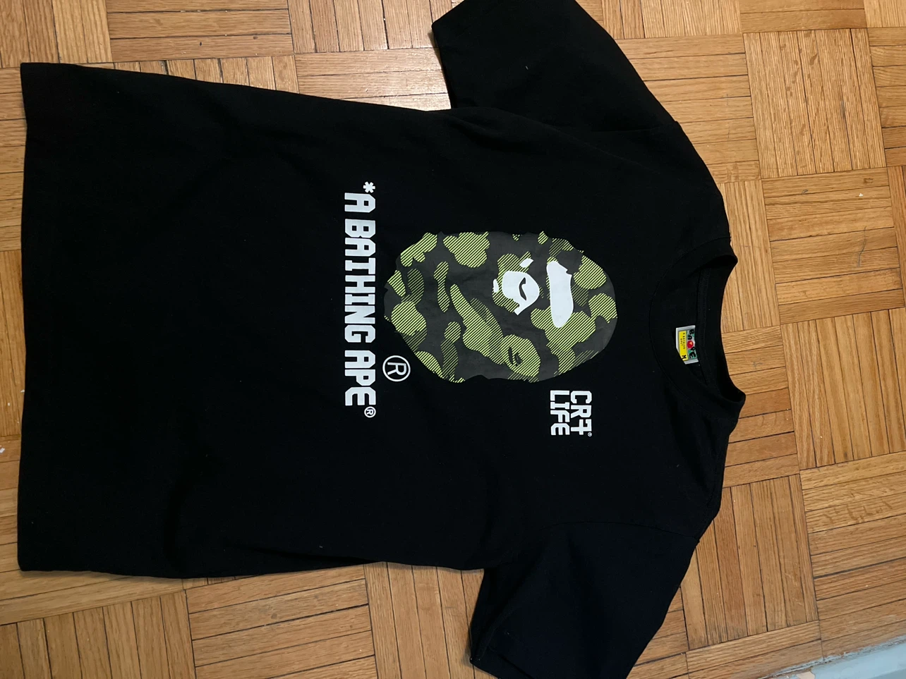 BAPE x CR7 A Bathing Ape T-Shirt Black Medium