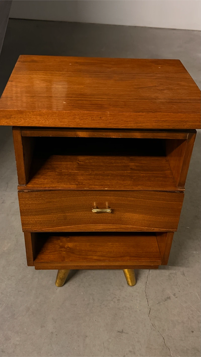 Vintage Walnut Nightstand