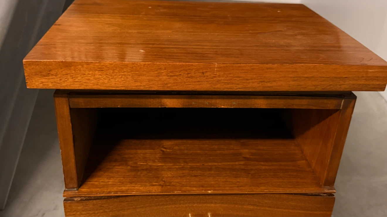 Vintage Walnut Nightstand - photo 2
