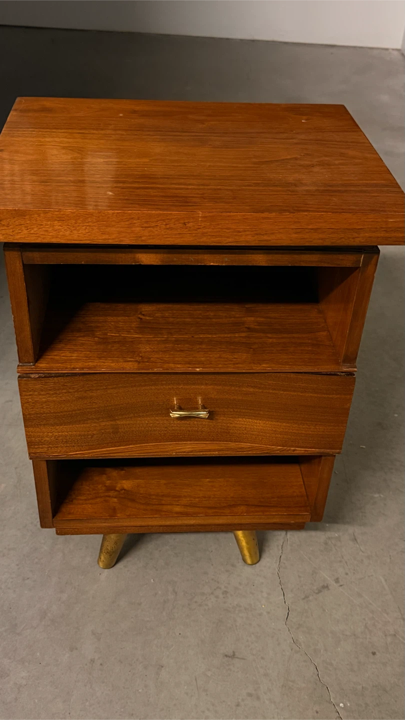 Vintage Walnut Nightstand - photo 4