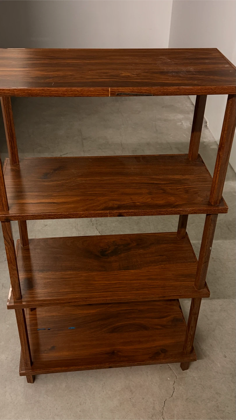 Four-Tier Dark Wood Bookshelf - photo 3