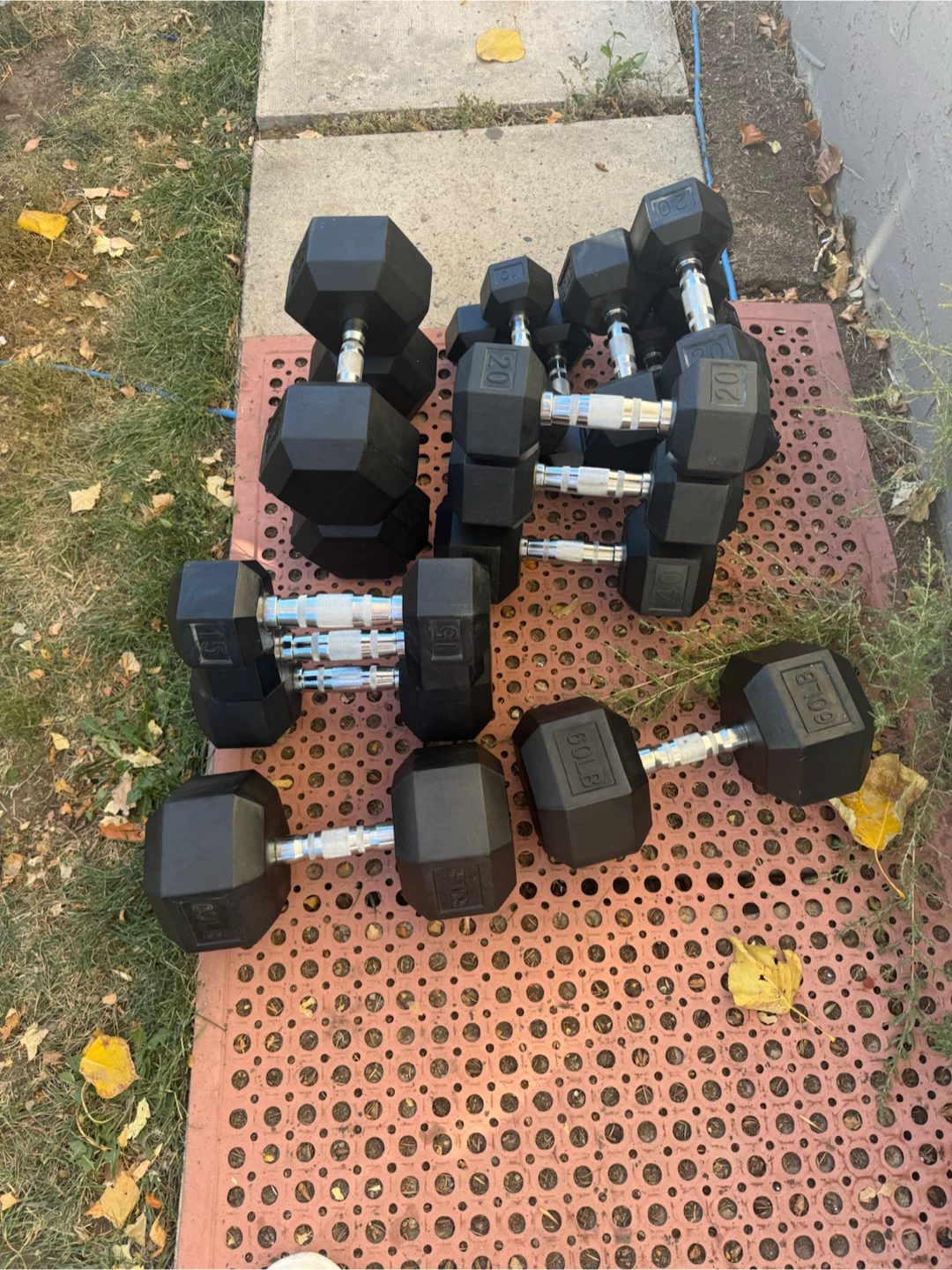 Hex Dumbbell Set with Two-Tier Storage Rack - photo 3