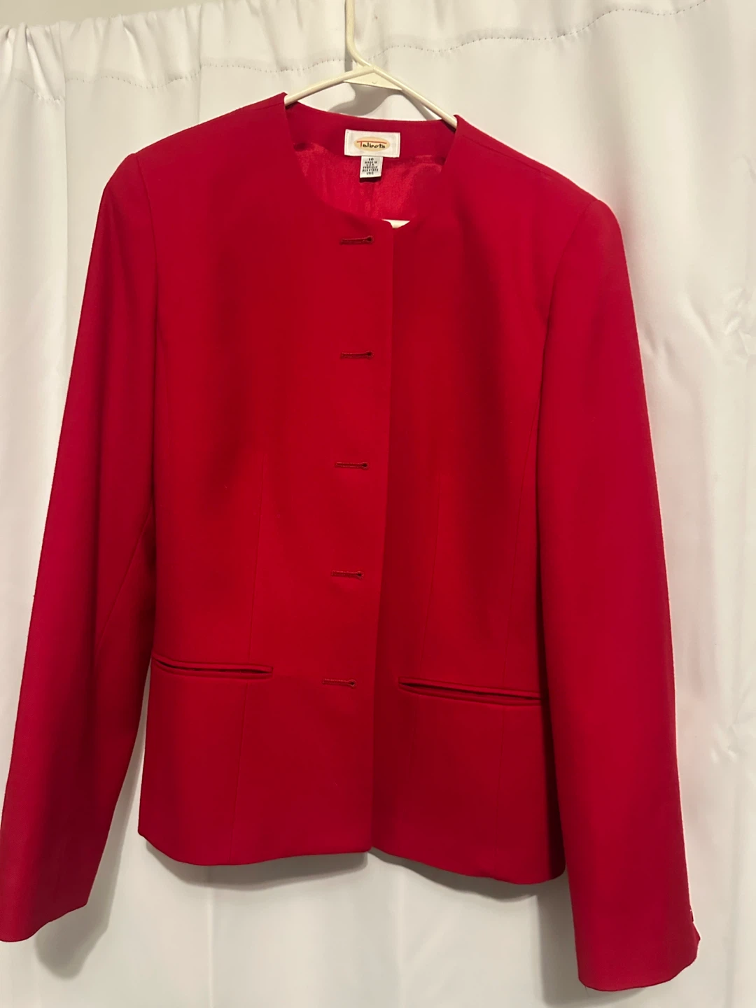 Talbots Red Wool Blazer