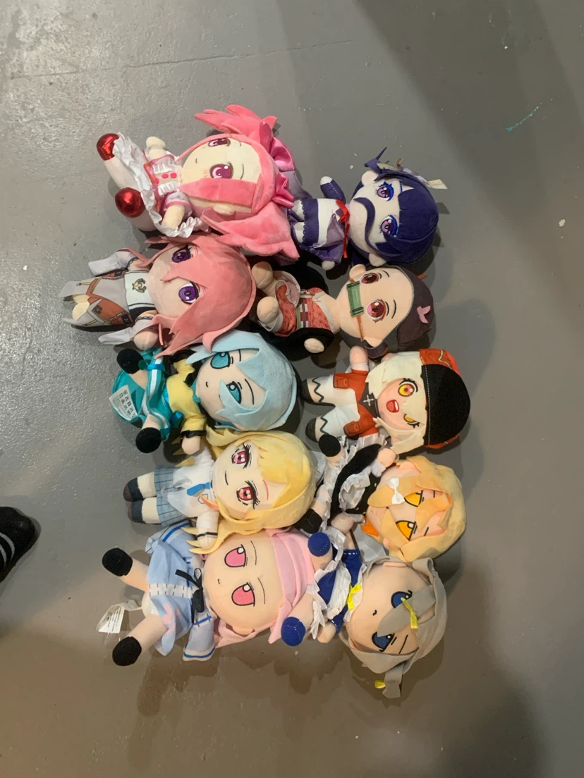 Assorted Anime Character Plush Toys