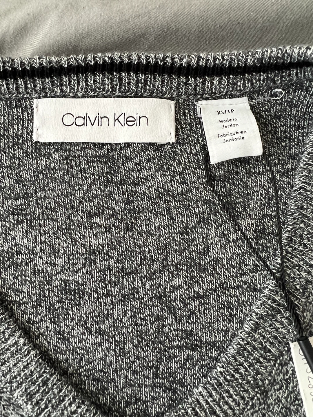 Calvin Klein Grey V-Neck Sweater - photo 2