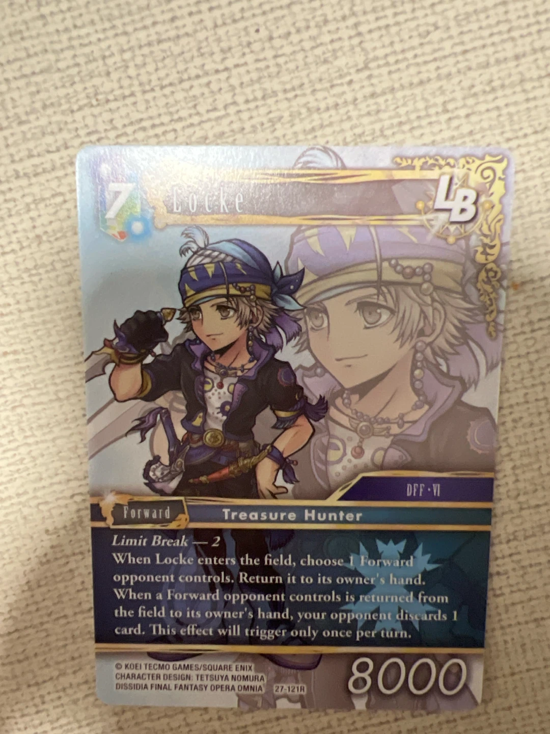 Final Fantasy Trading Card Game  LOCKE TREASURE HUNTER