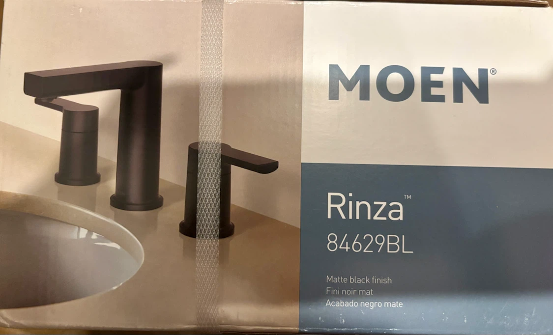 Moen Rinza Matte Black Bathroom Faucet – Model 84629BL - photo 3
