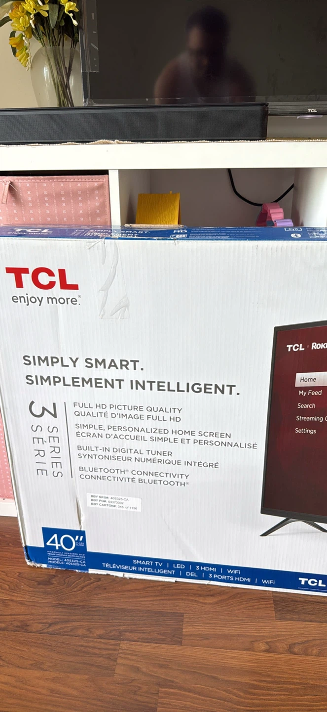 TCL 40-inch 3-Series Smart Roku TV