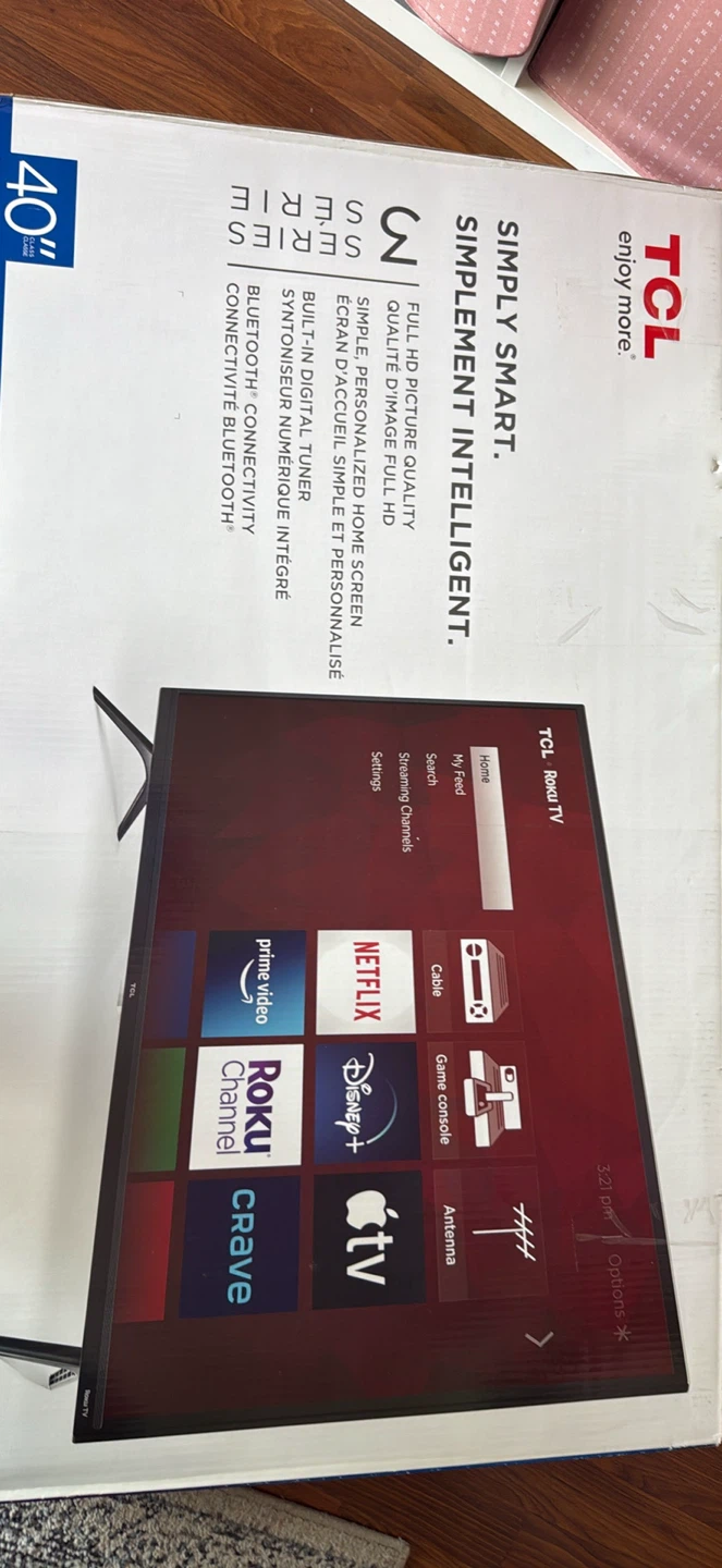 TCL 40-inch 3-Series Smart Roku TV - photo 2
