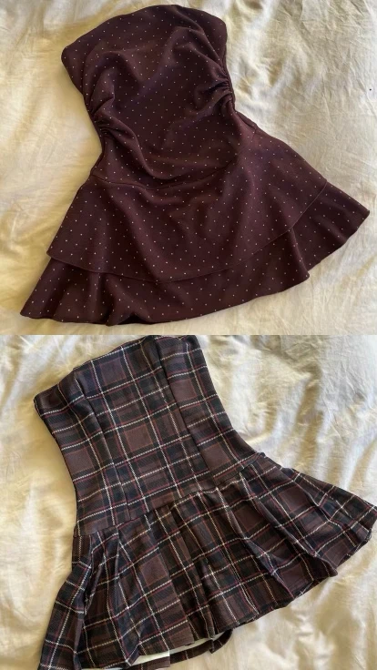 Brand new Strapless Size Small Brown Mini Dresses