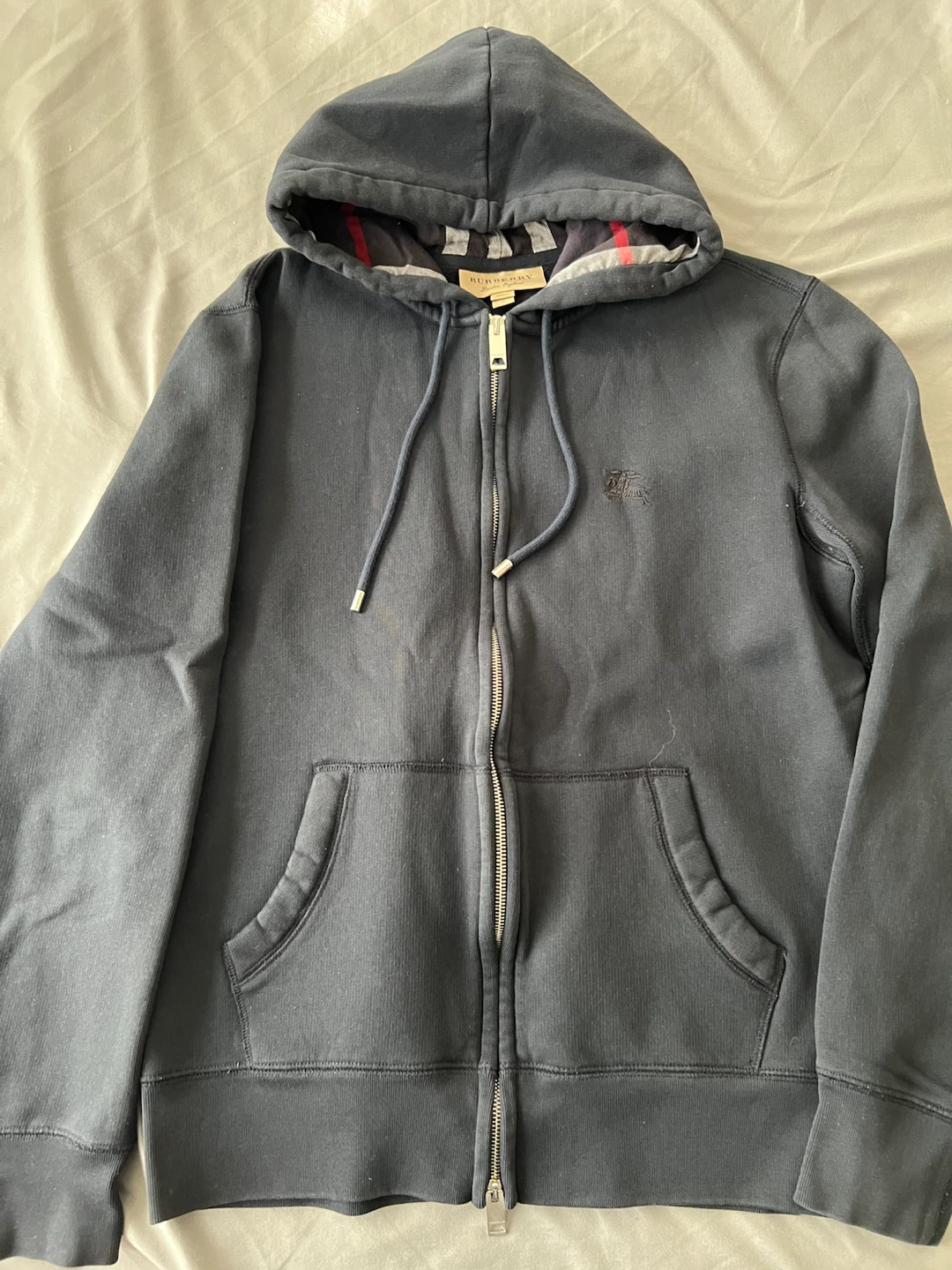 Burberry Zip-Up Hoodie Black
