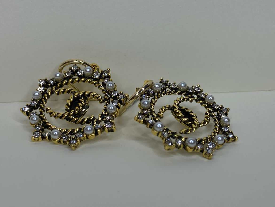 Chanel inspired earrings