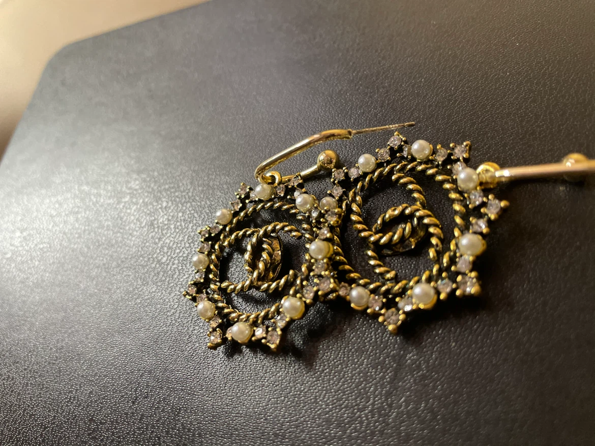 Chanel inspired earrings - photo 4